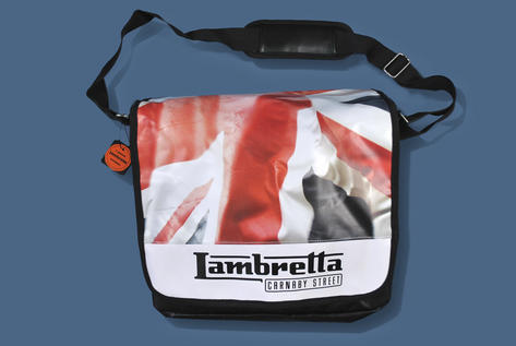 Lambretta Carnaby Union Flag Print Messenger Record Bag Preview